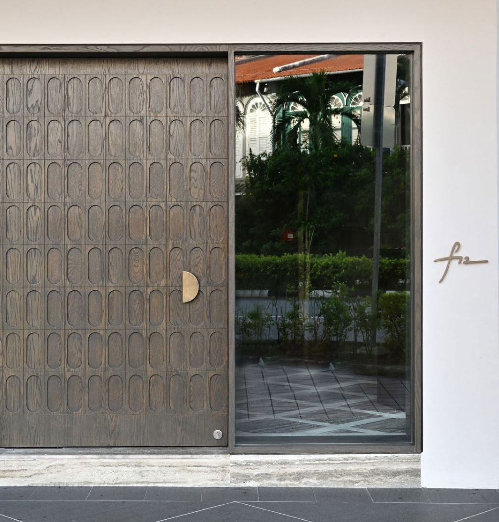 fiz restaurant singapore monolith main entrance