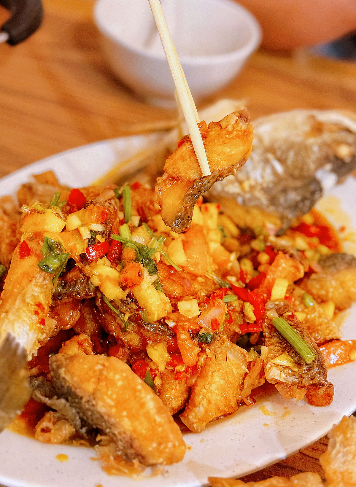 Review: Korat Thai Cafe - Pla Sum Rod deep fried sea bass Review: Korat Thai Cafe - Pla Sum Rod deep fried sea bass