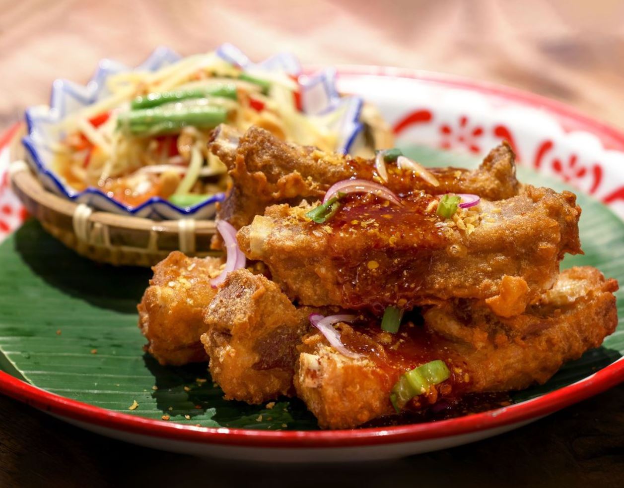 un yang kor dai Crispy pork ribs