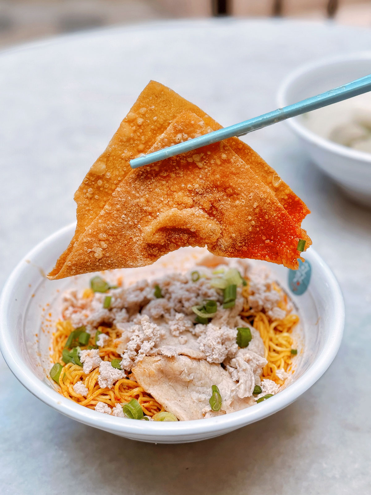 Photo: Lixin Teochew Fishball Noodles - fried dumplings