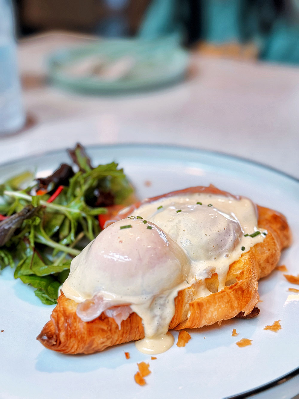 Eggs Benedict at Vineyard Hortpark Restaurant, Singapore