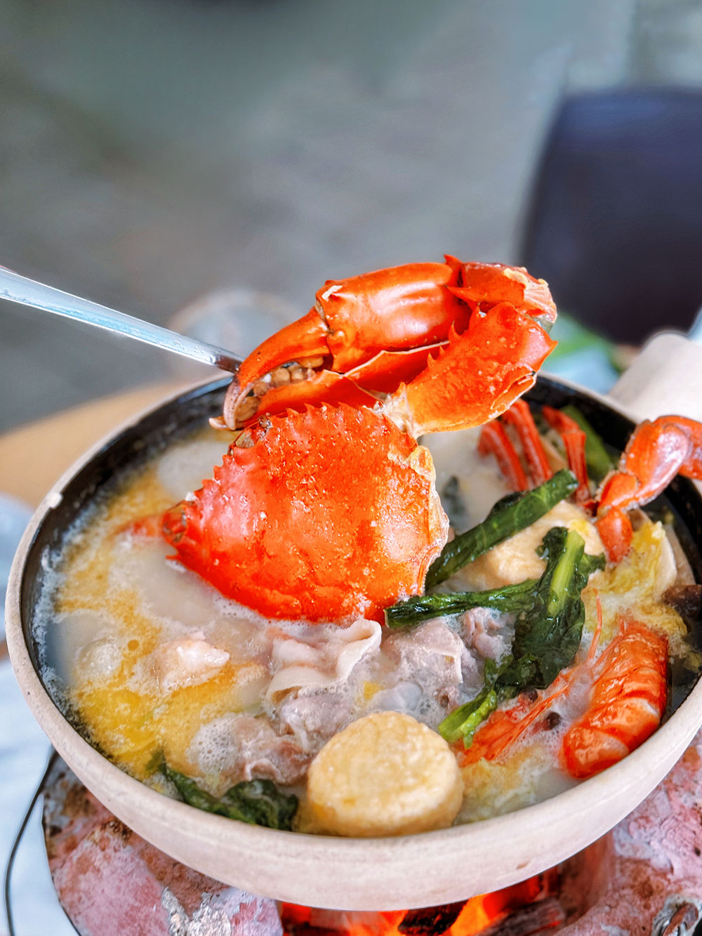 Charcoal Claypot Crab Crab