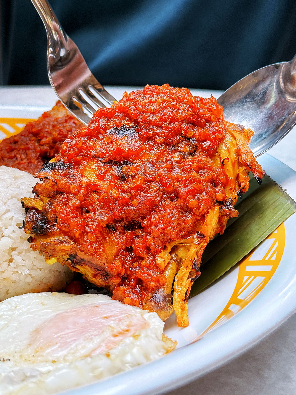nasi-lemak-ayam-taliwang-singapore Photo of a plate of Nasi Lemak Ayam Taliwang from Nasi Lemak Ayam Taliwang